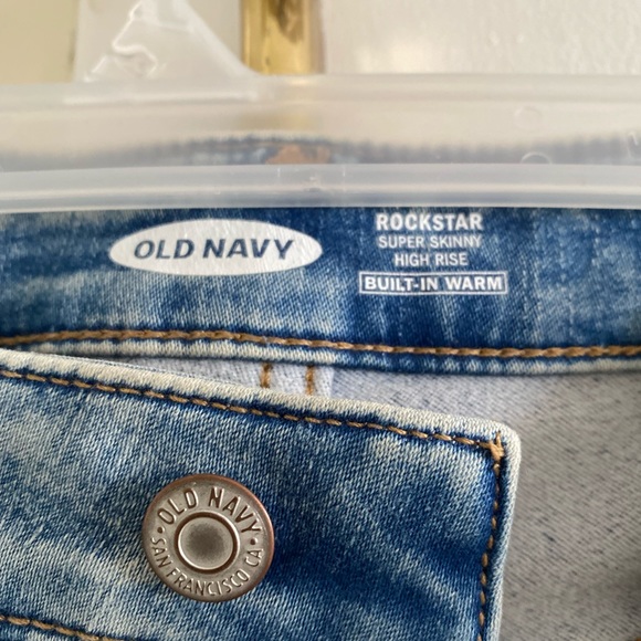 Old navy rock star jeans - high rise 90s wash - Picture 2 of 2